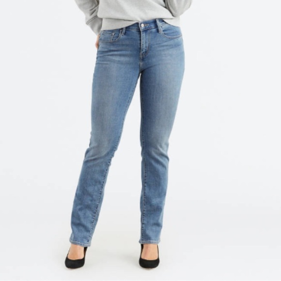 Levi's Denim - Levi's Jeans Womens 6 Long Denim Mid Rise 505 Straight Medium Wash‎ 28x34